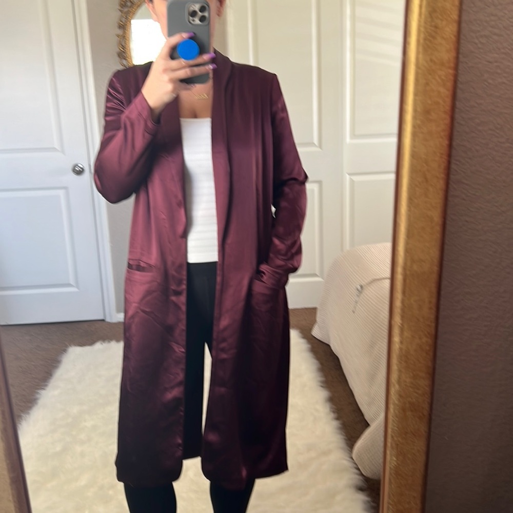 Allen Schwartz Suki Satin Jacket S